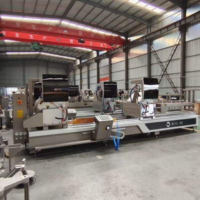 CNC-Zwei-Kopf-Schneidesaug mit 45 und 90 Schnittwinkel Aluminium-Upvc-Fenstertür-Machmaschine