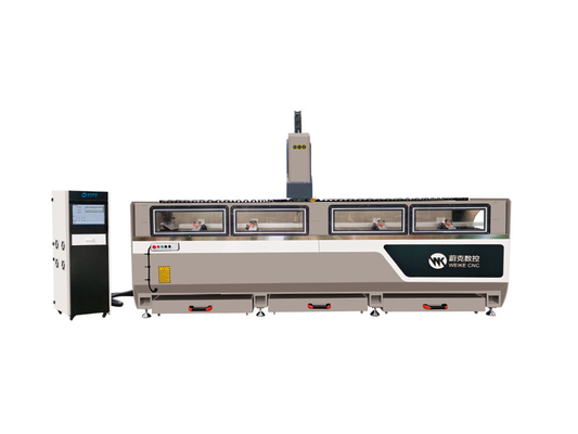 CNC-Verarbeitungsmaschine für Fenstertüren auf Aluminiumprofil für CNC-Bohr-Fräsenfunktion