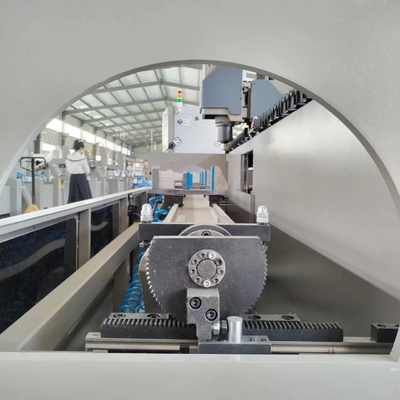 Aluminiumprofil 3+1 CNC-Bearbeitungszentren Arbeitslänge 3200mm mit automatischem Werkzeugwechsel