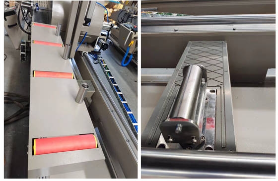 550 mm CNC Doppelkopf-Mitrose für das Schneiden von Aluminiumprofil an Fenstern und Türen Fabrik