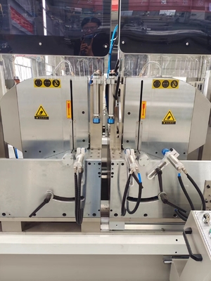 45 und 90 Grad CNC-Doppelmitter-Schneidmaschine für Aluminium- und UPVC-Fenster, Tür und Vorhangwand