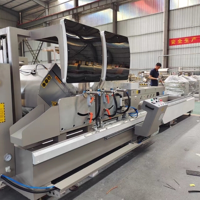 4200 mm Aluminium Fenster Tür Vorhang Wand Schneidemaschine Doppelmitter Schneidesaug mit Digtail Display
