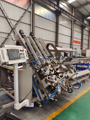 CNC 4 Kopf Aluminium Profil Ecke Crimping Machine für professionelle übergroße Türen und Fenster