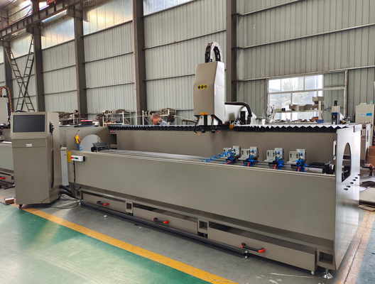 Doppelkopf-Aluminium-CNC-Kopier-Router-Bohrmaschine für Industrie-Aluminium- und Weinschränke
