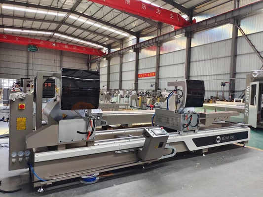 Aluminiumprofil-Sägemaschine-doppelte Hauptsägemaschine